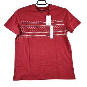 Mens Goodfellow & Co Red Ribbon T Shirt Short Sleeve Crew Neck Size L